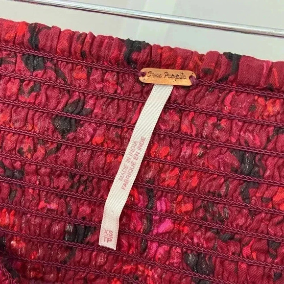 Free People Riviera Smocked Mini Skirt size XS - Picture 6 of 9